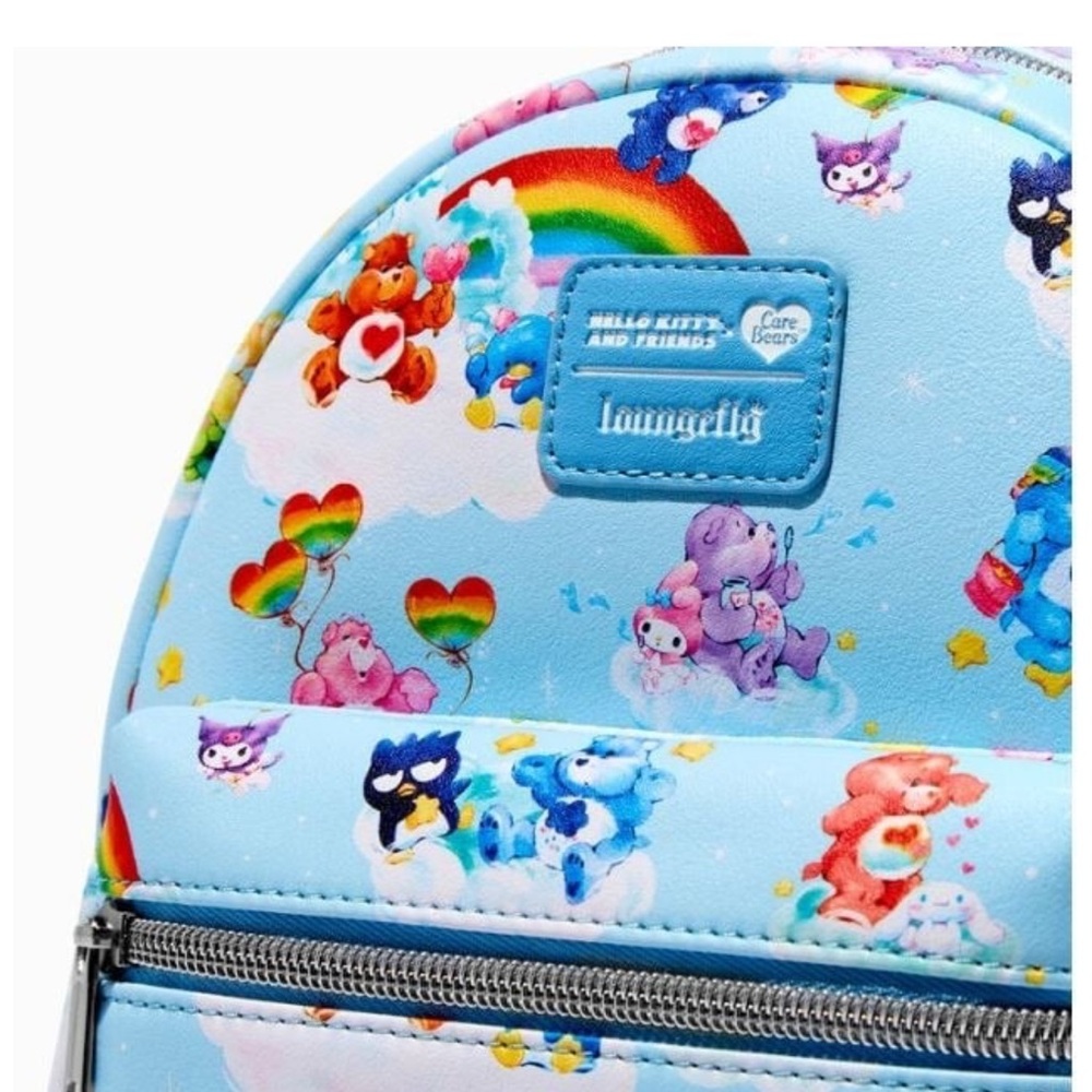 Loungefly Sanrio Hello Kitty and Friends collab w/ Care Bears mini backpack NWT - Picture 5 of 9
